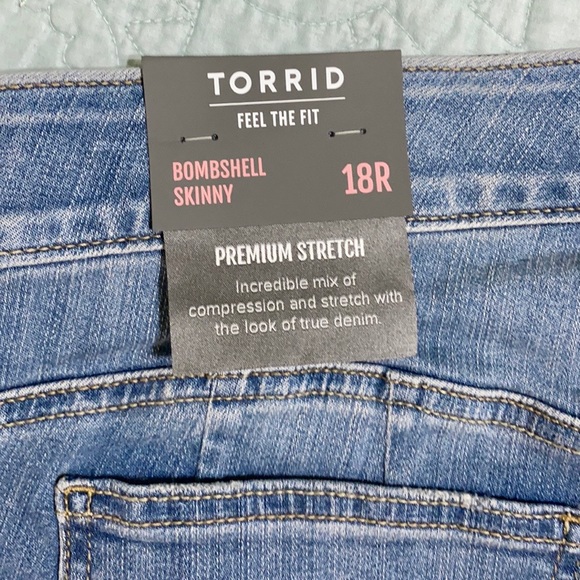 Torrid Bombshell Distressed Skinny Jeans - Picture 4 of 5